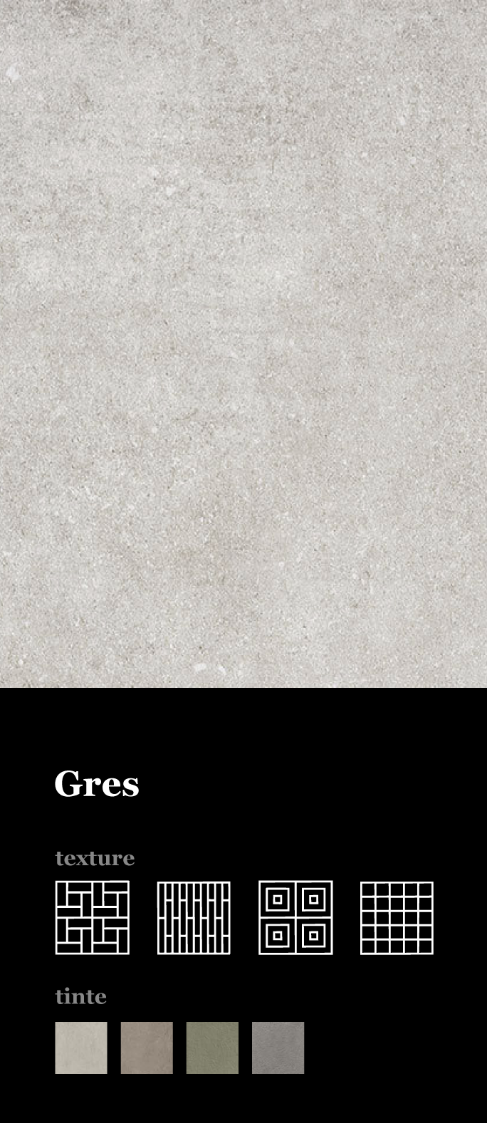Tavola gres con texture e tinte disponibili