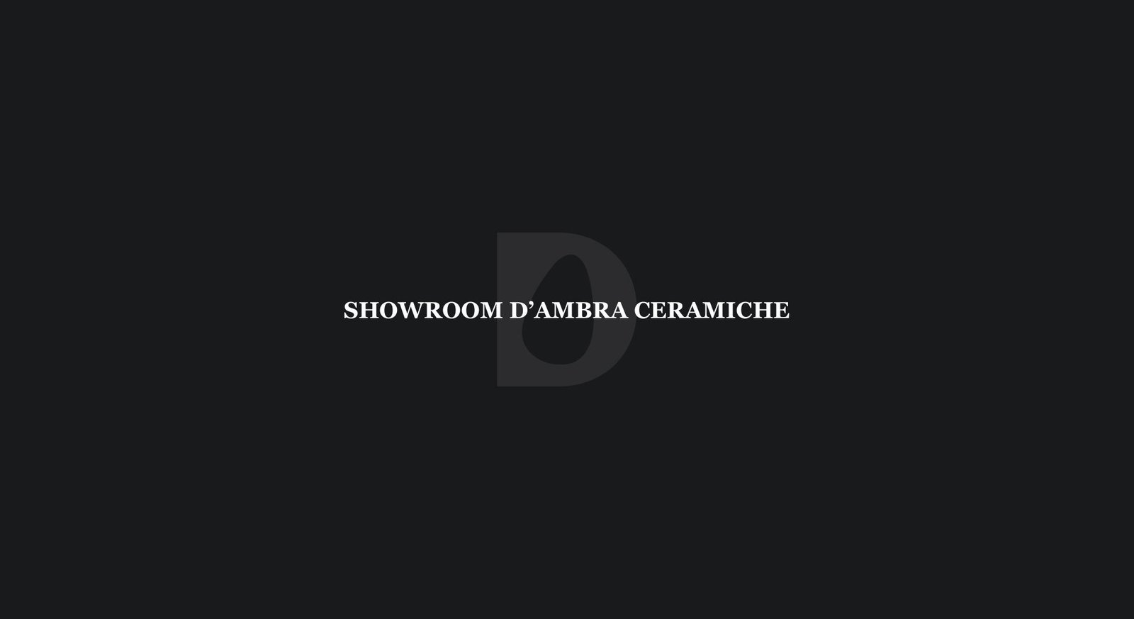 Pagina 1 brochure showroom D'Ambra